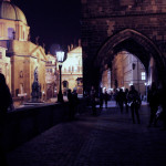 Prague by night.